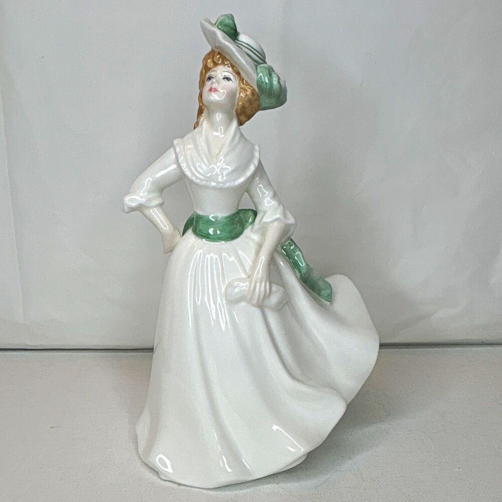 Royal Doulton Margaret HN 3496 Porcelain Figurine Signed Peggy Davies 1993